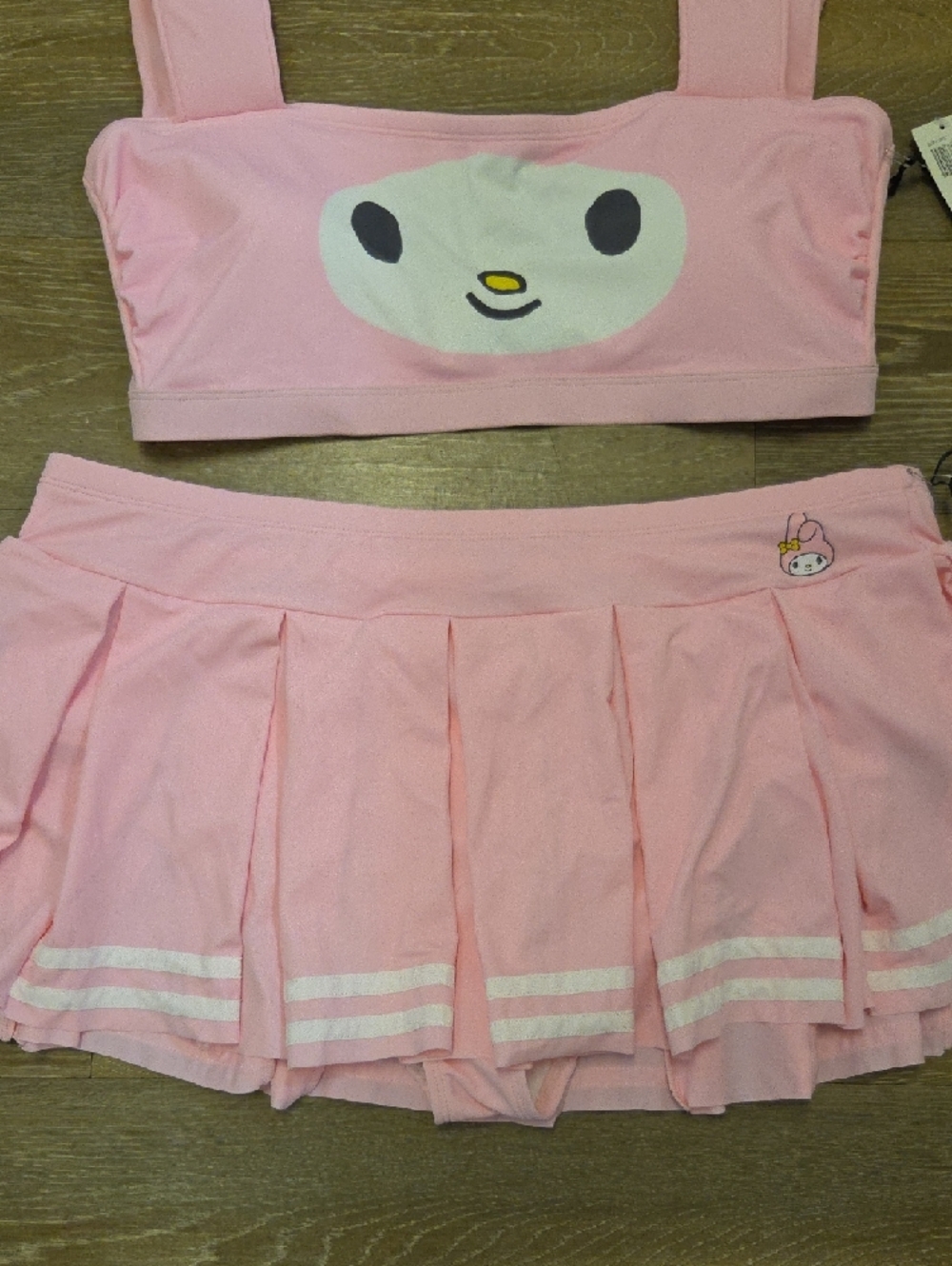 Pink 2X NWT My Melody Character Two-Piece Set with Bunny Ears - Picture 4 of 11